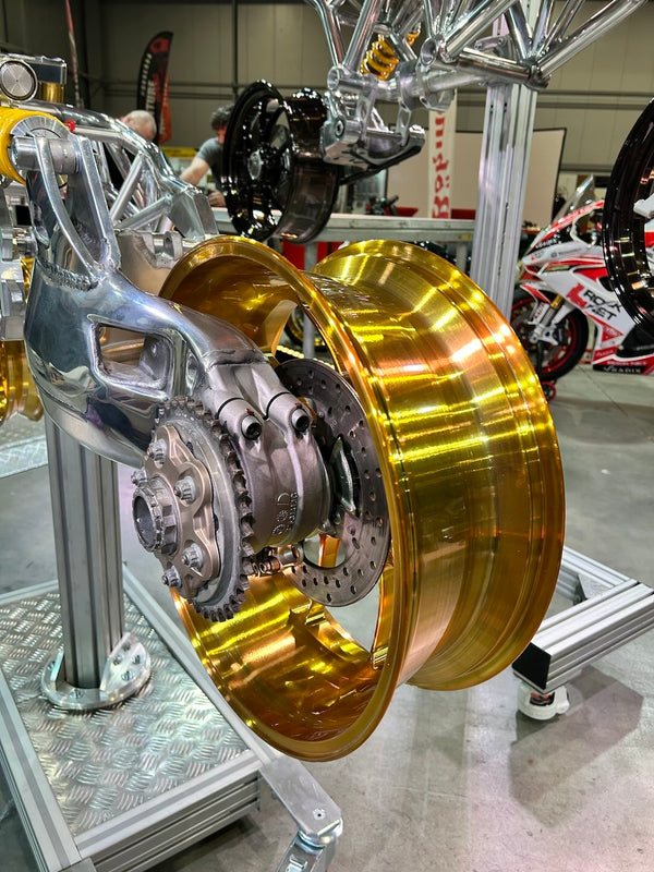 TITAX wheels fitted to a motorcycle