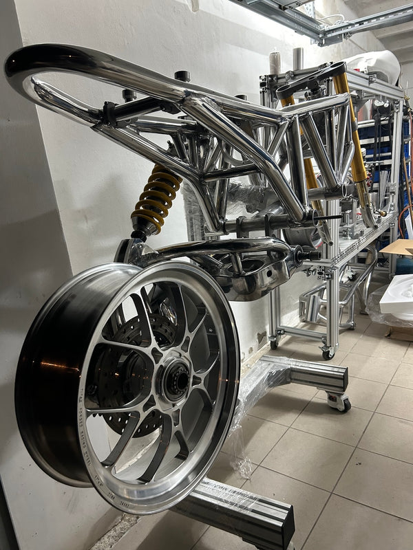 TITAX wheels fitted to a motorcycle