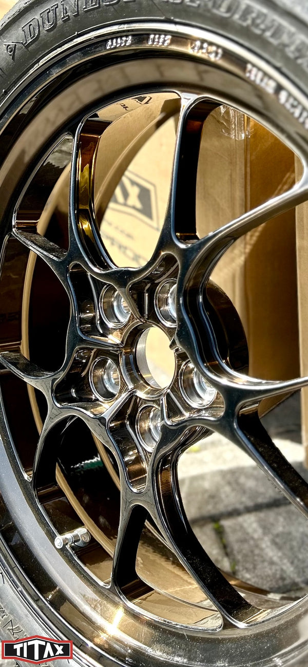 TITAX wheels fitted to a motorcycle