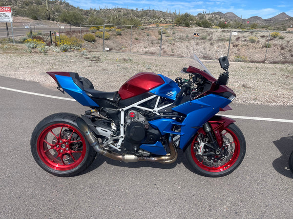 TITAX wheels fitted to a motorcycle
