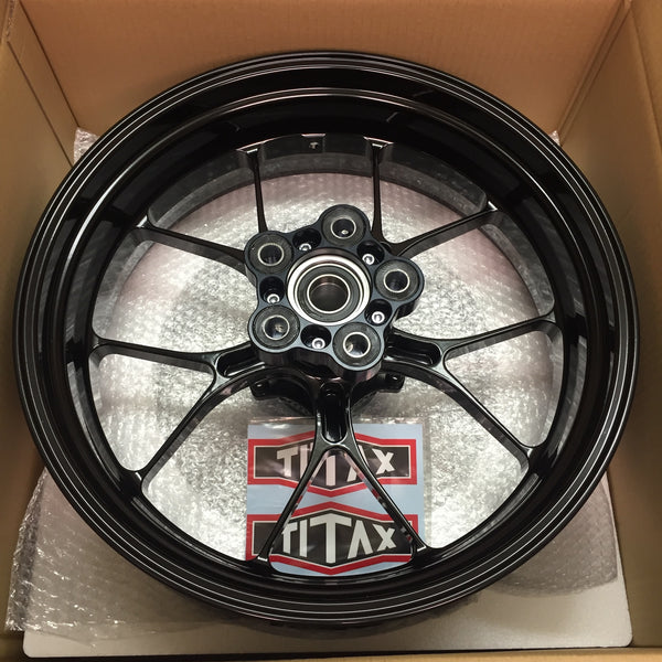 TITAX wheels fitted to a motorcycle