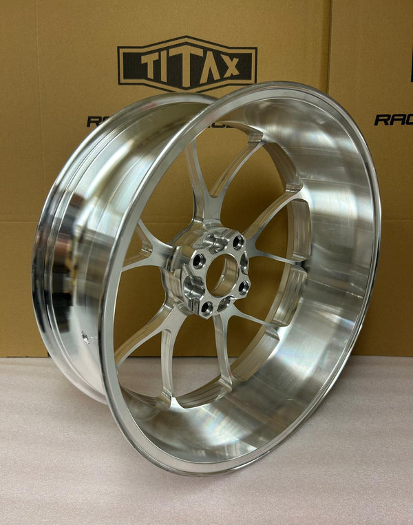 TITAX wheels fitted to a motorcycle