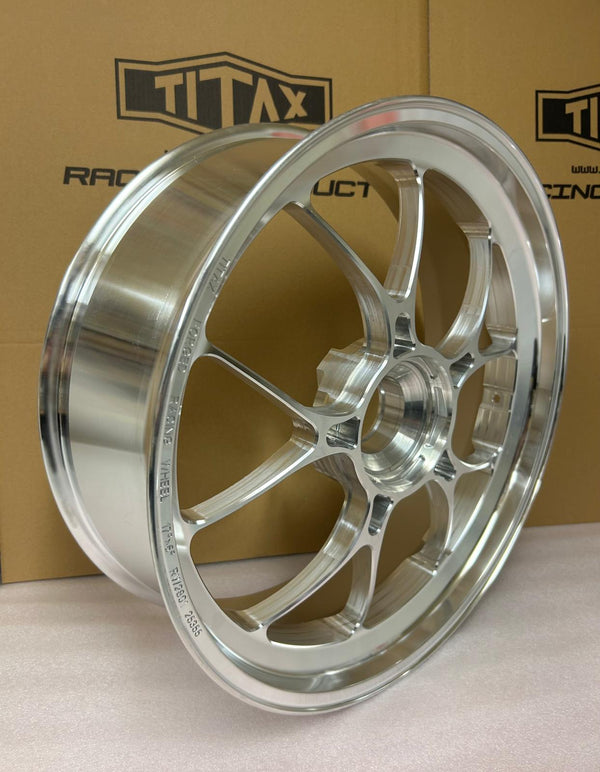 TITAX wheels fitted to a motorcycle